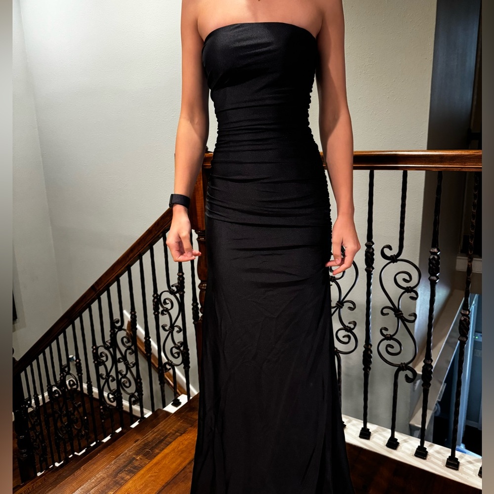 Sherri Hill black long dress size 4!